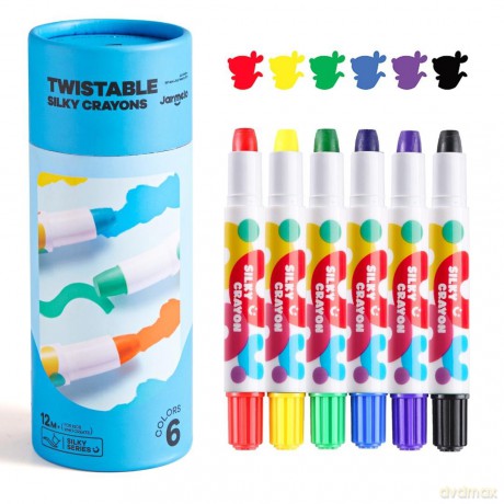 Kredki żelowe Silky wykręcane 6 kolorów