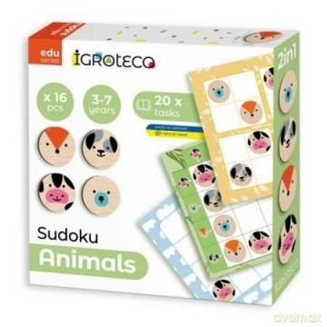 Logiczne gra Sudoku Zwierzęta 16szt [GRA]