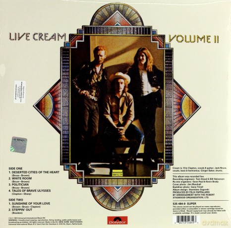 Cream: Live Cream II [Winyl]