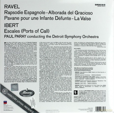 Paray Paul: Mercury Liveing Presence: Ravel, Ibert [Winyl]