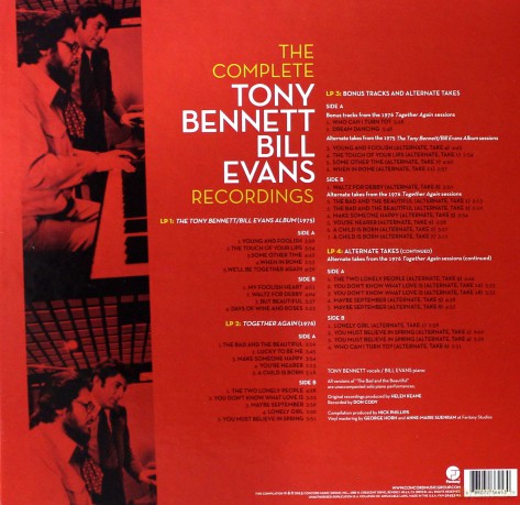 Bennett/Evans: The Complete Tony Bennett Bill Evans Recordings [4xWinyl]