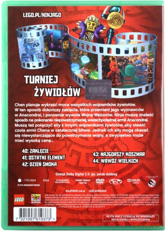 LEGO Ninjago Turniej Żywiołów część 2 (odcinki 40-44) [DVD]