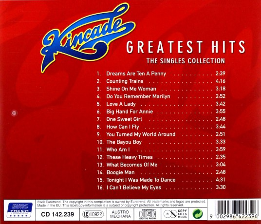 Kincade: Greatest Hits The Singles Collection [CD]