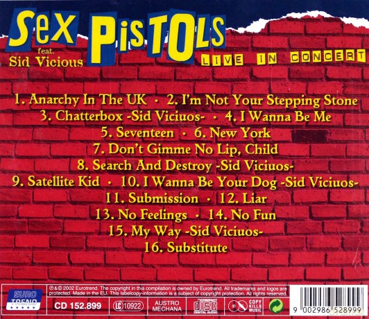 Sex Pistols: Live in concert [CD]