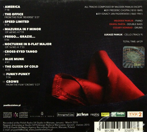 Włodek Pawlik Trio: America [CD]