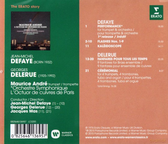 Maurice Andre: Defaye: Flashes / Performances [CD]