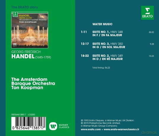 Ton Koopman: Handel: Water Music [CD]