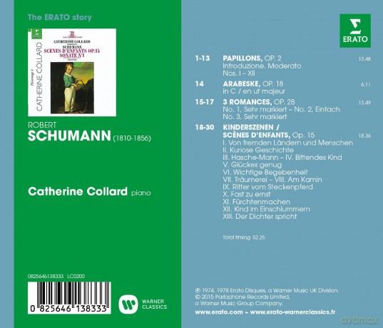 Catherine Collard: Schumann: Kinderzenen, Papillons Arabeske Romanzen Op. 28 [CD]