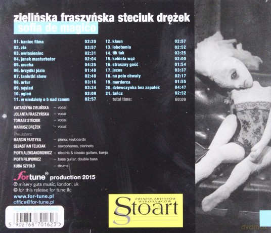 Mariusz Drężek, Jolanta Fraszyńska, Tomasz Steciuk, Katarzyna Zielińska: Sofia de Magico [CD]