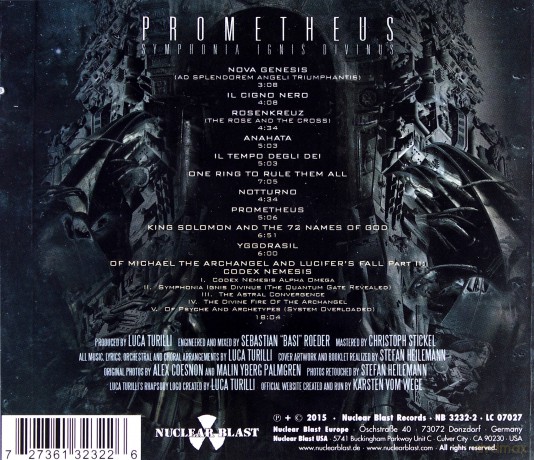 Luca Turilli's Rhapsody: Prometheus - Symphonia Ignis Divinus [CD]
