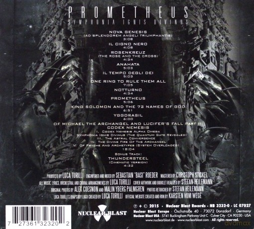 Luca Turilli's Rhapsody: Prometheus - Symphonia Ignis Divinus (Limited Edition) (digipack) [CD]