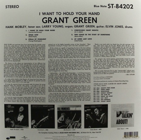Grant Green: I Want To Hold Your Hand [Winyl]
