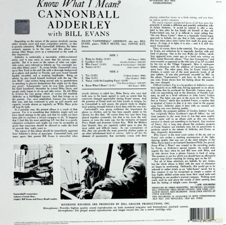 Cannonball Adderley: Know What I Mean [Winyl]