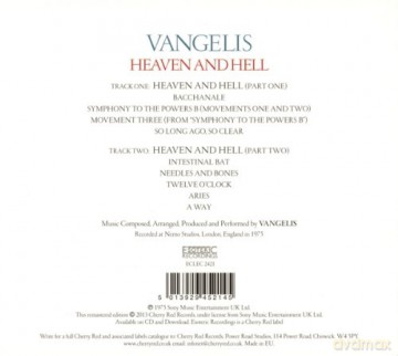 Vangelis: Heaven And Hell (Remastered) (digipack) [CD]