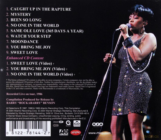 Anita Baker: A Night Of Rapture Live [CD]