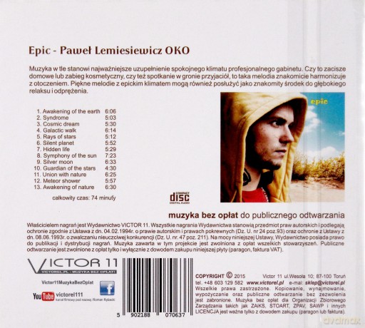Paweł Lemiesiewicz: Epic [CD]