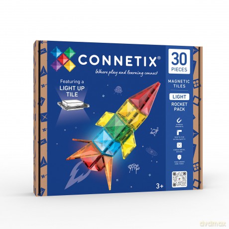 Klocki magnetyczne Connetix - Light Rocket Pack 30 pc (CT-L-00030 RO)