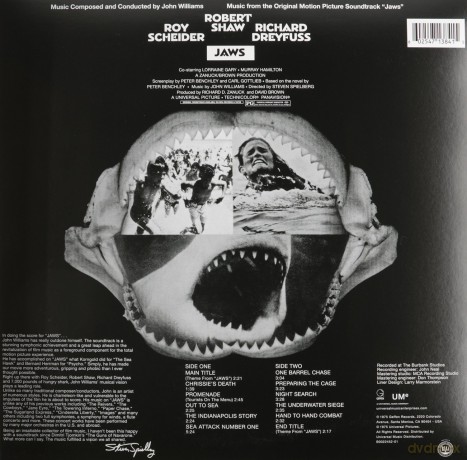 Jaws soundtrack (Szczęki) (Limited Edition) [Winyl]