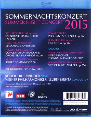 Wiener Philharmoniker: Sommernachtskonzert 2015 / Summer Night Concert 2015 [Blu-Ray]