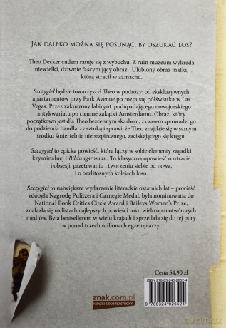 Szczygieł Twarda - Donna Tartt [KSIĄŻKA]