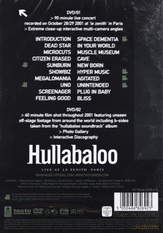 Muse: Hullabaloo [2DVD]