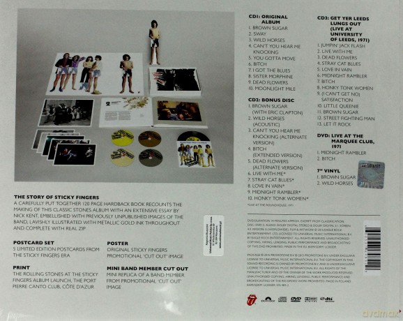 Rolling Stones: Sticky Fingers (Deluxe) (Limited Edition) [BOX] [CD]+[DVD]+[Winyl]
