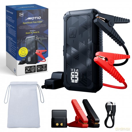 3mk Motio HyperBoost Flow 1500A 10,000mAh with Smart Start cables and Light