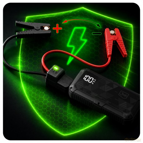 3mk Motio HyperBoost Flow 1500A 10,000mAh with Smart Start cables and Light
