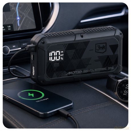3mk Motio HyperBoost Flow 1500A 10,000mAh with Smart Start cables and Light