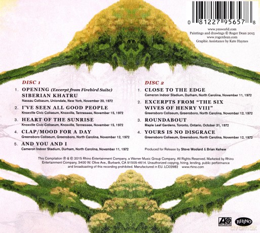 Yes: Progeny: Highlights From Seventy-Two [2CD]