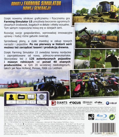 Farming Simulator 2015 (Symulator Farmy 2015) [GRA PS3]