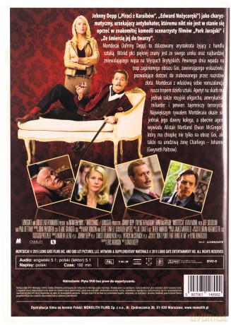 Bezwstydny Mortdecai [DVD] 