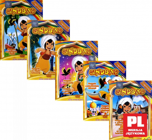 Sindbad: Przygoda w Pałacu / Z Alibabą / Z czarną Perłą / z Garbatym Duchem / Z Czterdziestoma dzbanami Pakiet [5DVD]