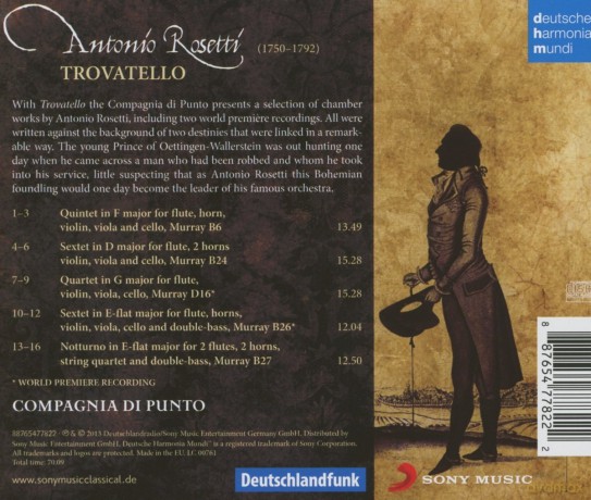 Compagnia di Punto: Antonio Rosetti [CD]
