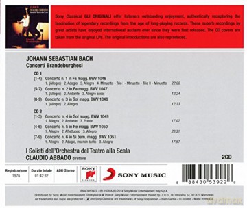 Claudio Abbado: Bach: Concerti brandeburghesi (Remastered) [2CD]