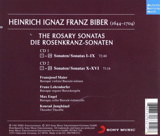 Franzjosef Maier: Biber: Die Rosenkranz-Sonaten [2CD]