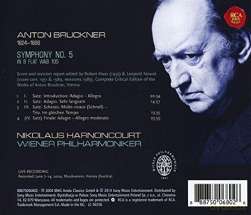 Nikolaus Harnoncourt: Bruckner: Symphony No. 5 [CD]