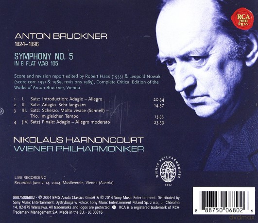 Nikolaus Harnoncourt: Bruckner: Symphony No. 5 [CD]