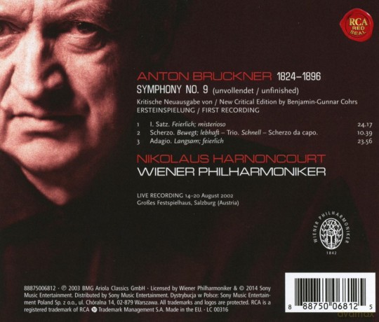 Nikolaus Harnoncourt: Bruckner: Symphony No. 9 [CD]