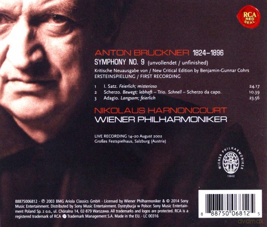Nikolaus Harnoncourt: Bruckner: Symphony No. 9 [CD]
