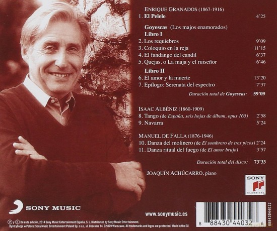 Joaquin Achucarro: Goyescas [CD]