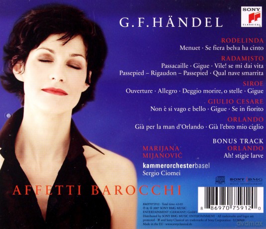 Marijana Mijanovic: Handel: Affetti Barocchi [CD]