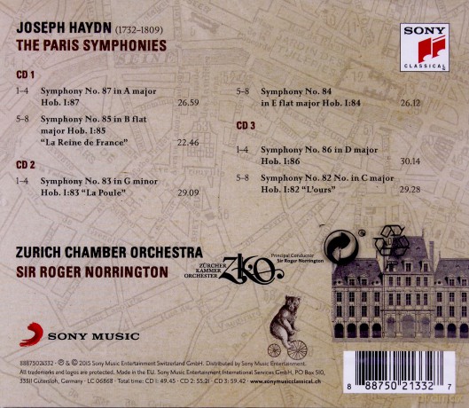 Sir Roger Norrington: Haydn: The Paris Symphonies [3CD]