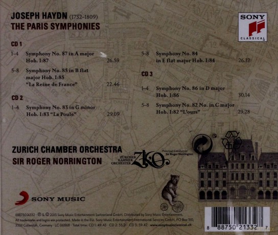 Sir Roger Norrington: Haydn: The Paris Symphonies [3CD]