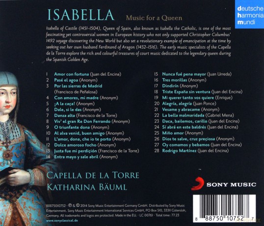 Capella de la Torre: Isabella - Music for a Queen [CD]