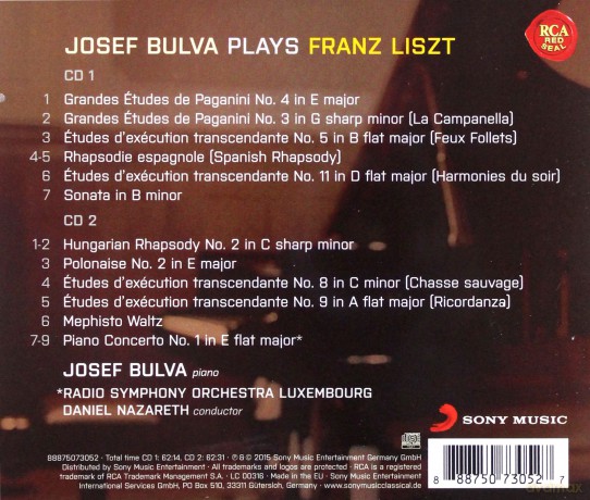 Josef Bulva: Josef Bulva Plays Franz Liszt [2CD]