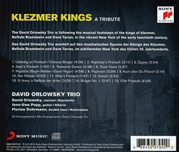 David Orlowsky Trio: Klezmer Kings [CD]
