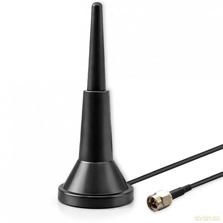 Antena 4G LTE z podstawą magnetyczną | 5dBi | wewnętrzna | dookólna | 600-2700 MHz | SMA | 3m
