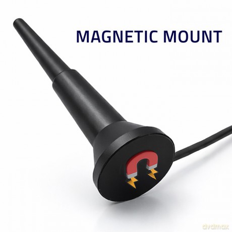 Antena 4G LTE z podstawą magnetyczną | 5dBi | wewnętrzna | dookólna | 600-2700 MHz | SMA | 3m