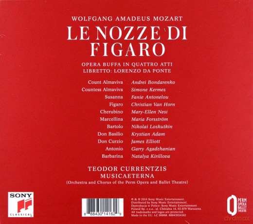 Teodor Currentzis: Mozart: Le nozze di Figaro [3CD]